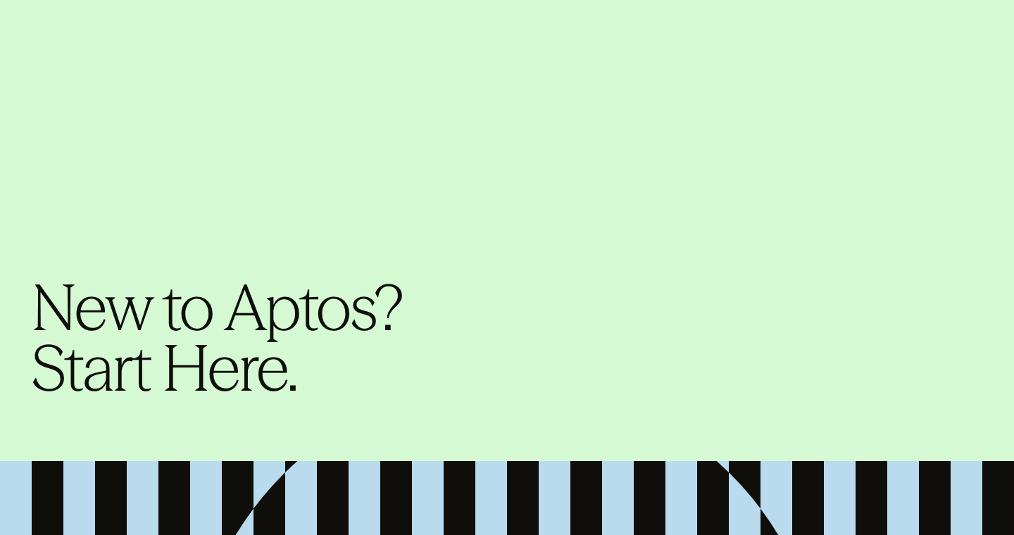 Aptos公式ドキュメントのトップ画面